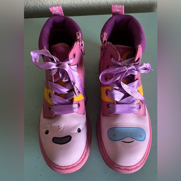 Doc Dr Martin SPECIAL EDITION- Adventure Time Princess PINK Boots Size 5 - Picture 14 of 16
